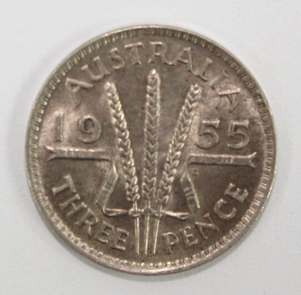 Australia 1955 Threepence, ... image