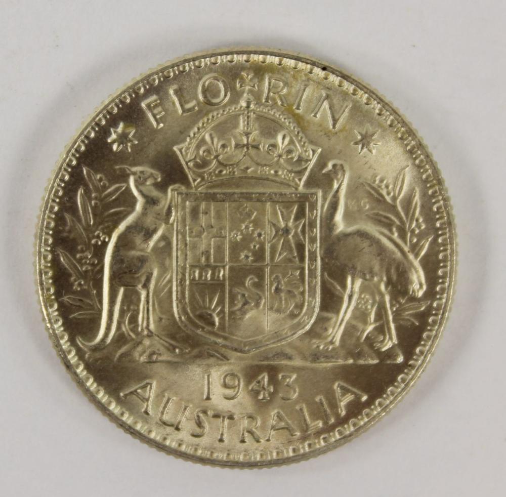 Australia 1943 (M) Florin, ... image