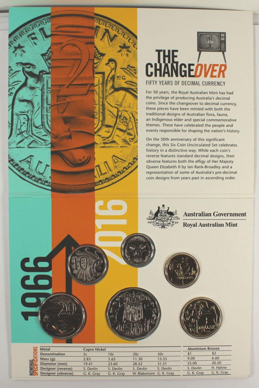 Australia 2016 Mint Coin Se... image