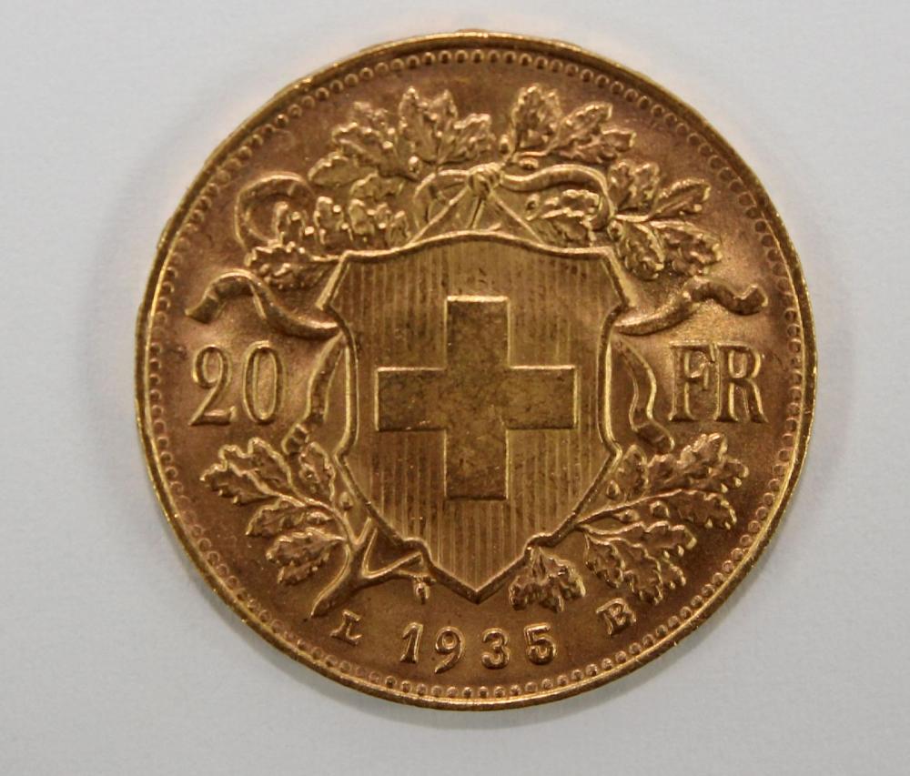 Switzerland 1935 B Gold (90... image