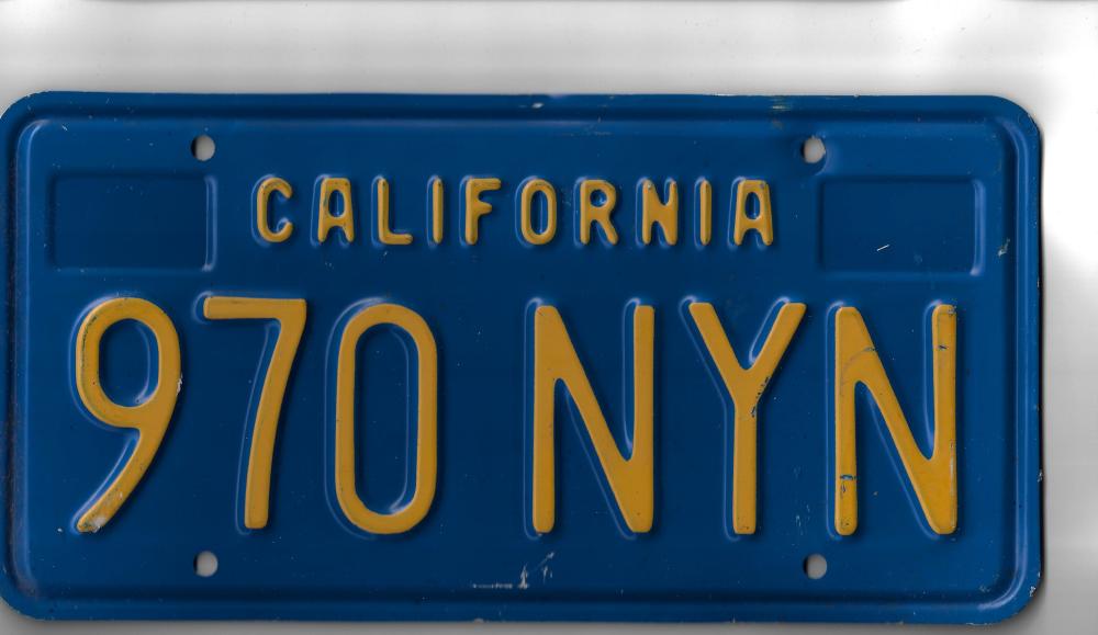 U.S.A. California Car Numbe... image