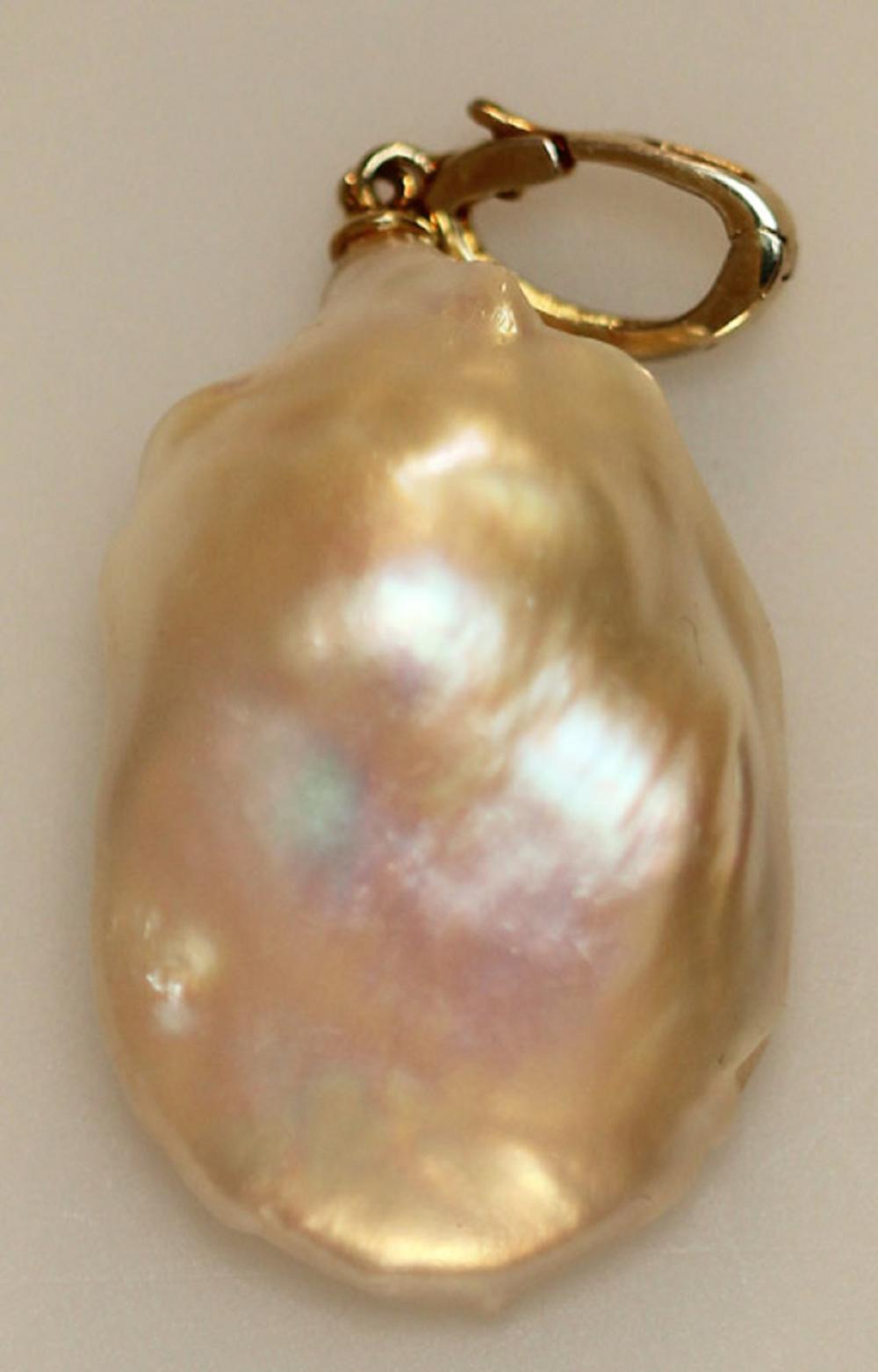 Large Baroque Pearl Pendant... image