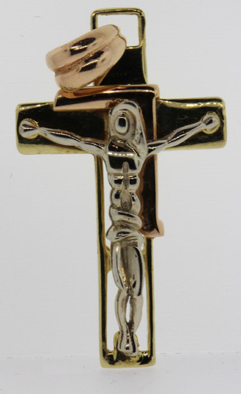 Modern style Crucifix in 18... image