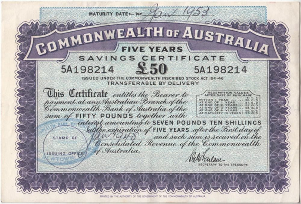 Australia. 'McFarlane' £50 ... image