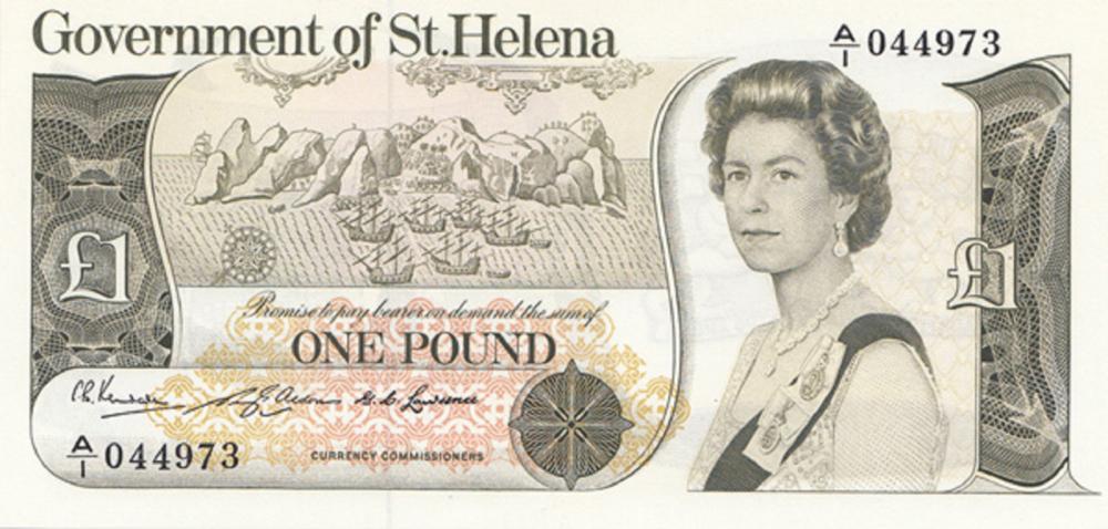 St Helena. (1976) £1, Uncir... image