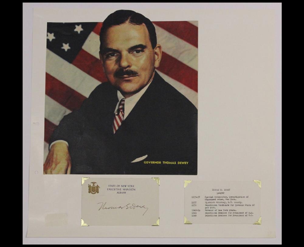 U.S.A. 'Thomas E Dewey' sig... image