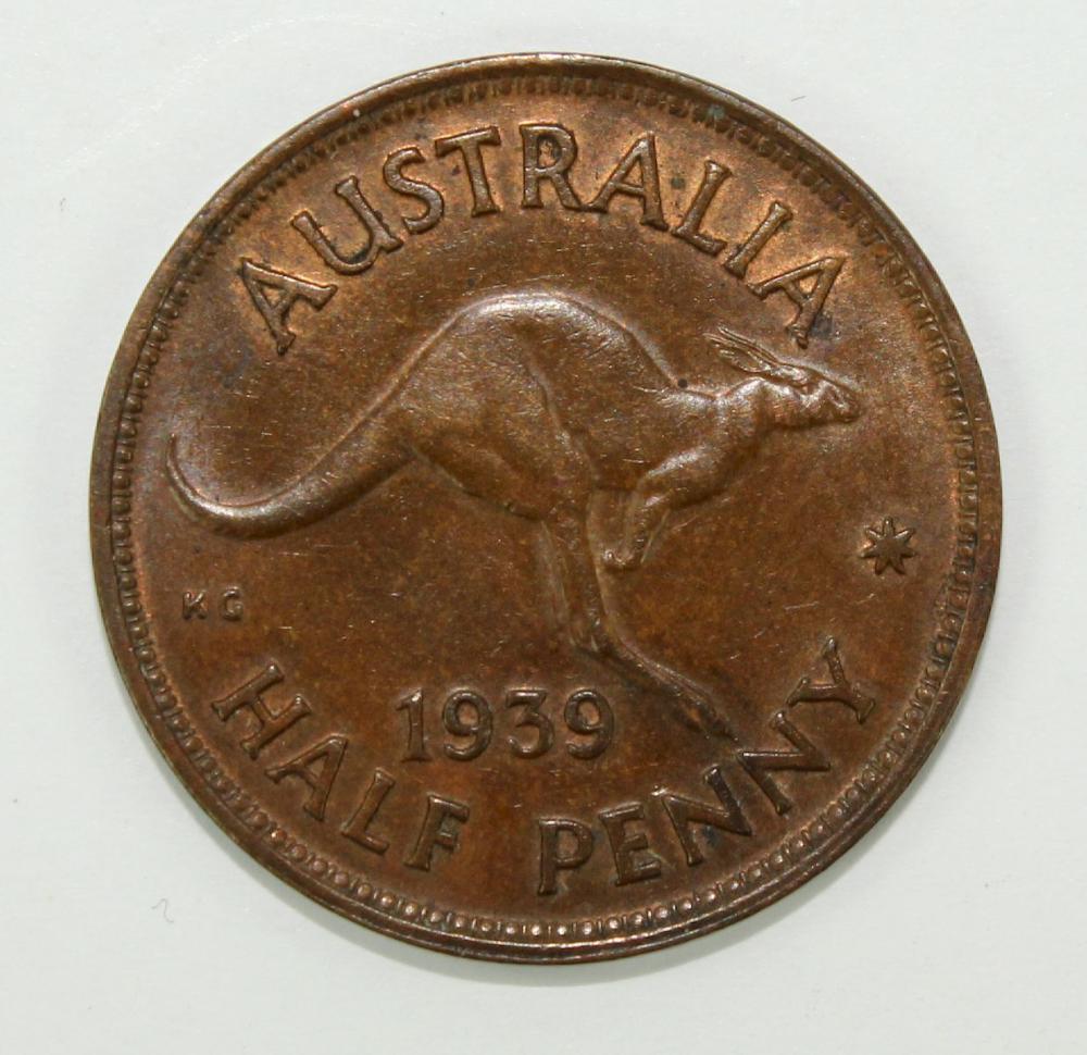 Australia 1939 'Roo' Halfpe... image