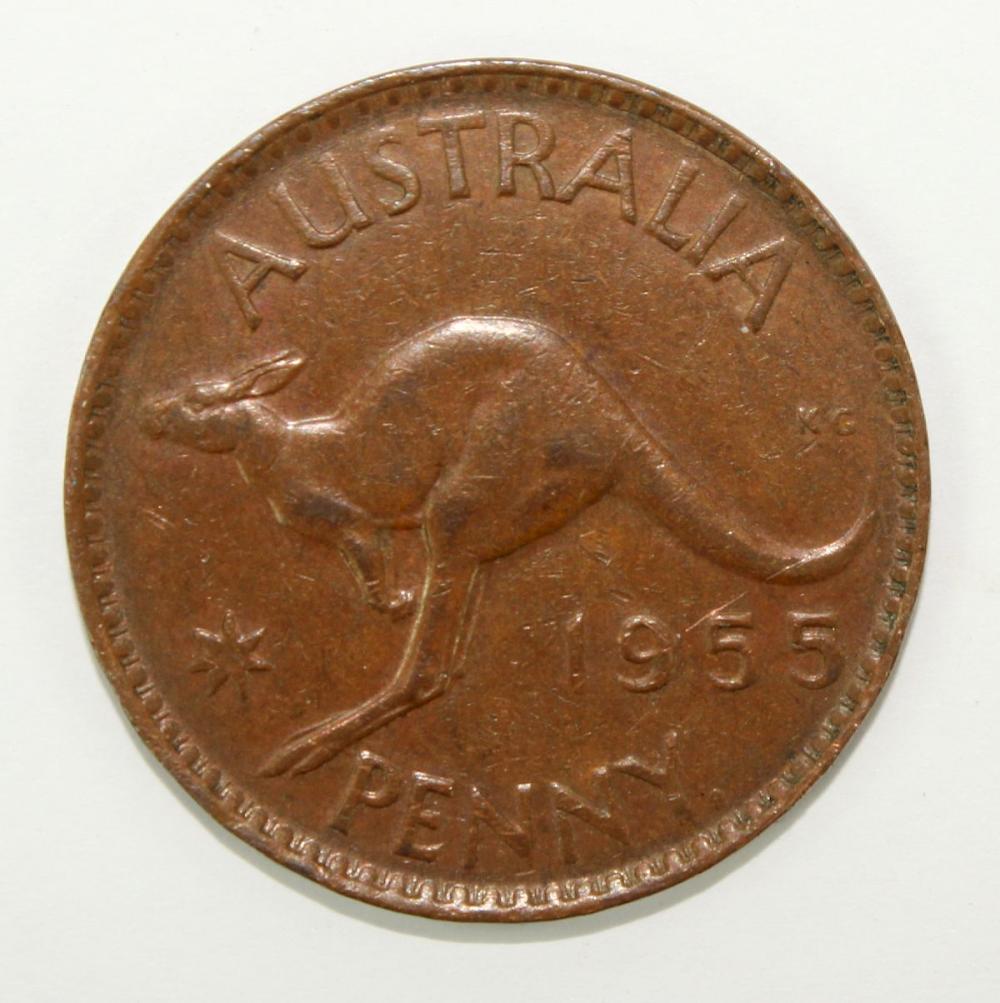 Australia 1955 Y. (P) Penny... image