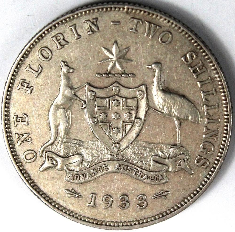 Australia. 1933 Florin, abo... image