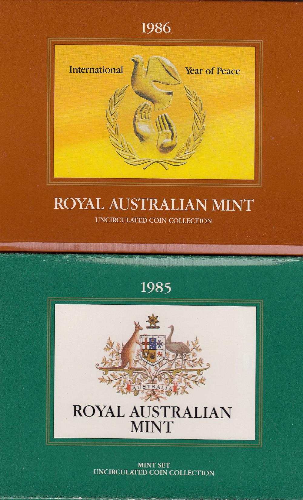 Australia. 1985 & 1986 Mint... image