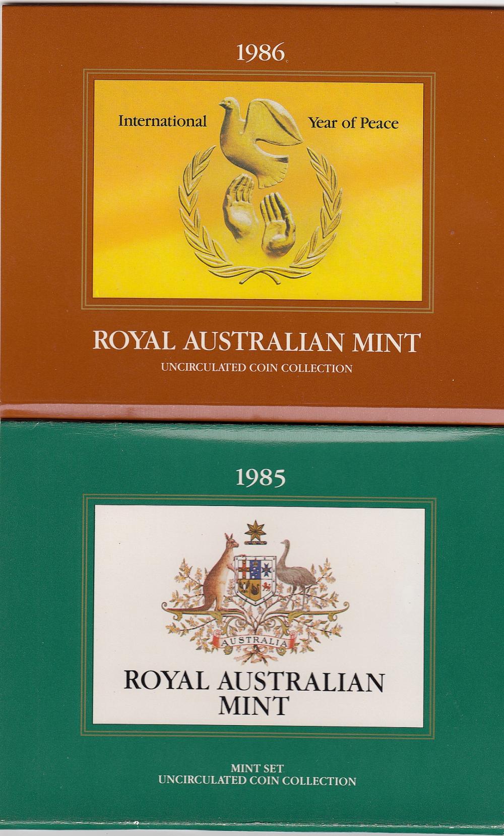 Australia. 1985 & 1986 Mint... image