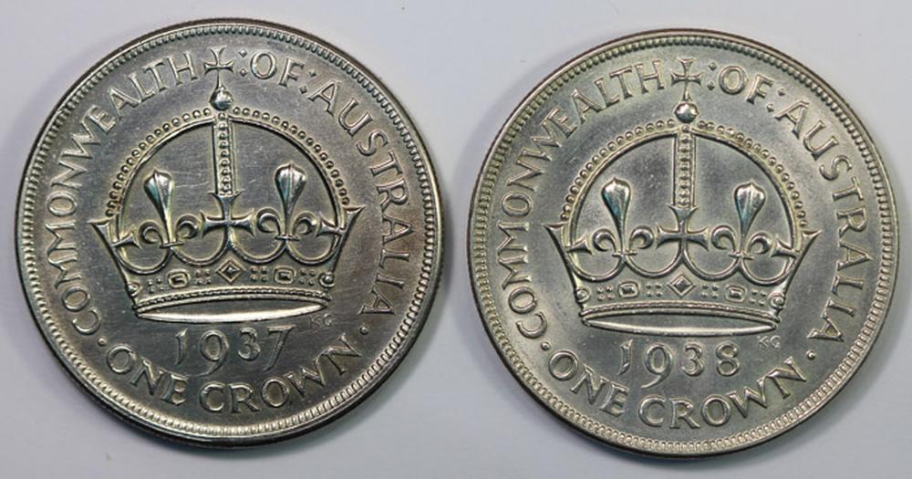 Australia 1937 & 1938 Silve... image