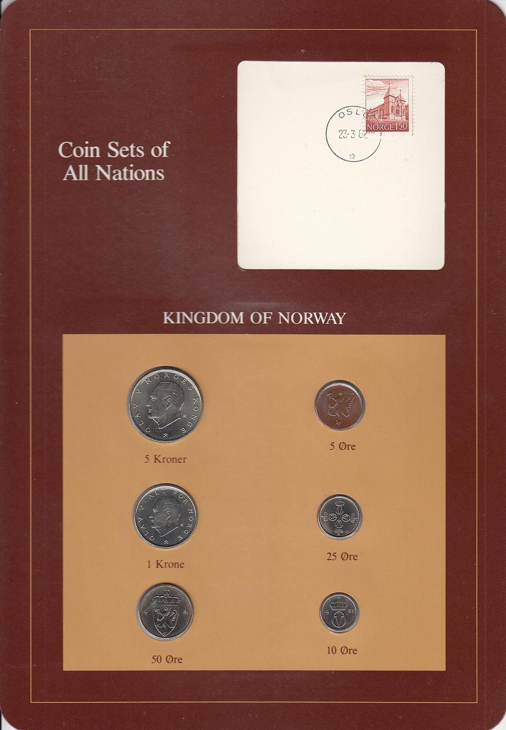 Norway. 1981-2 5, 10, 25, &... image