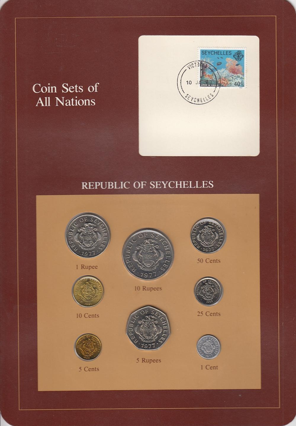 Seychelles. 1977-82 1, 5, 1... image