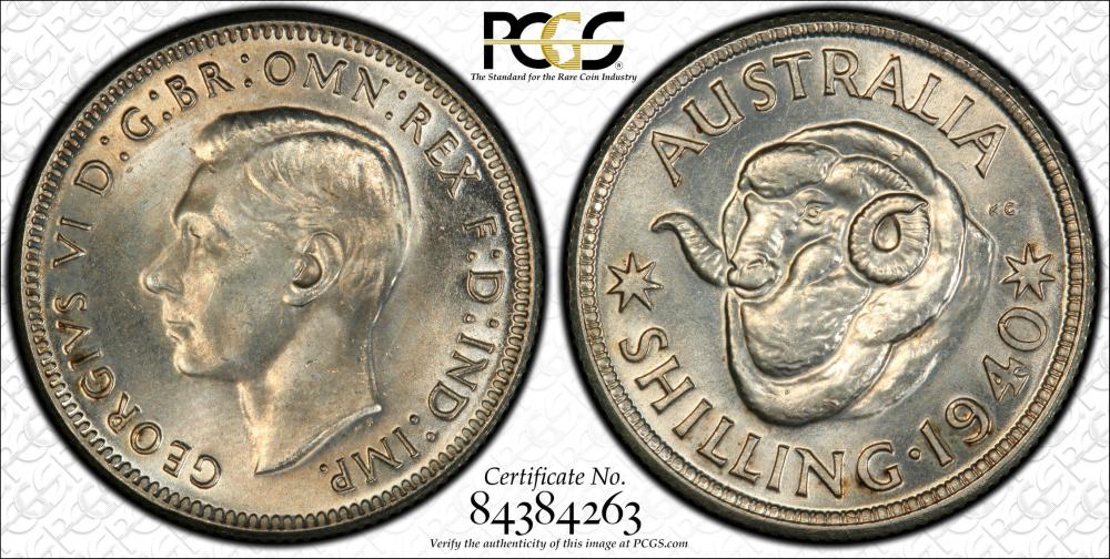 Australia 1940 Shilling, PC... image