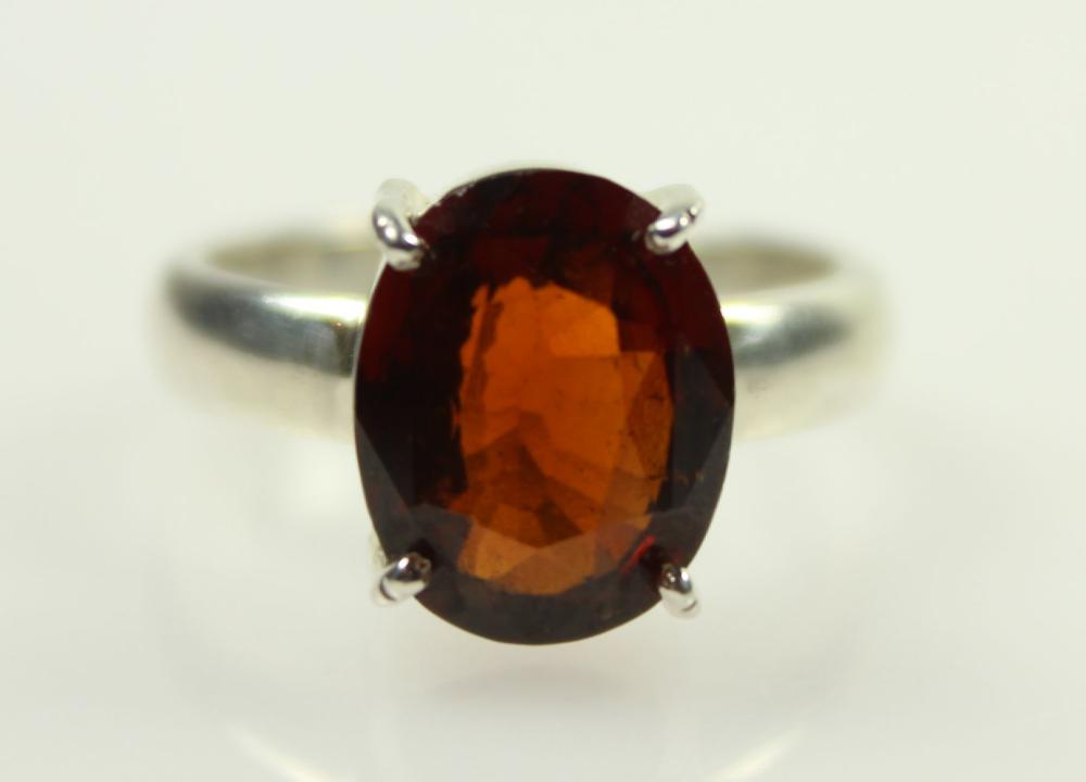 Red Oval Garnet in Sterling... image