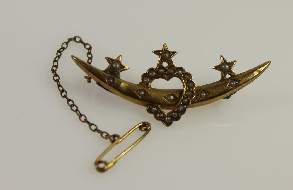 Edwardian Brooch in 15ct Ye... image