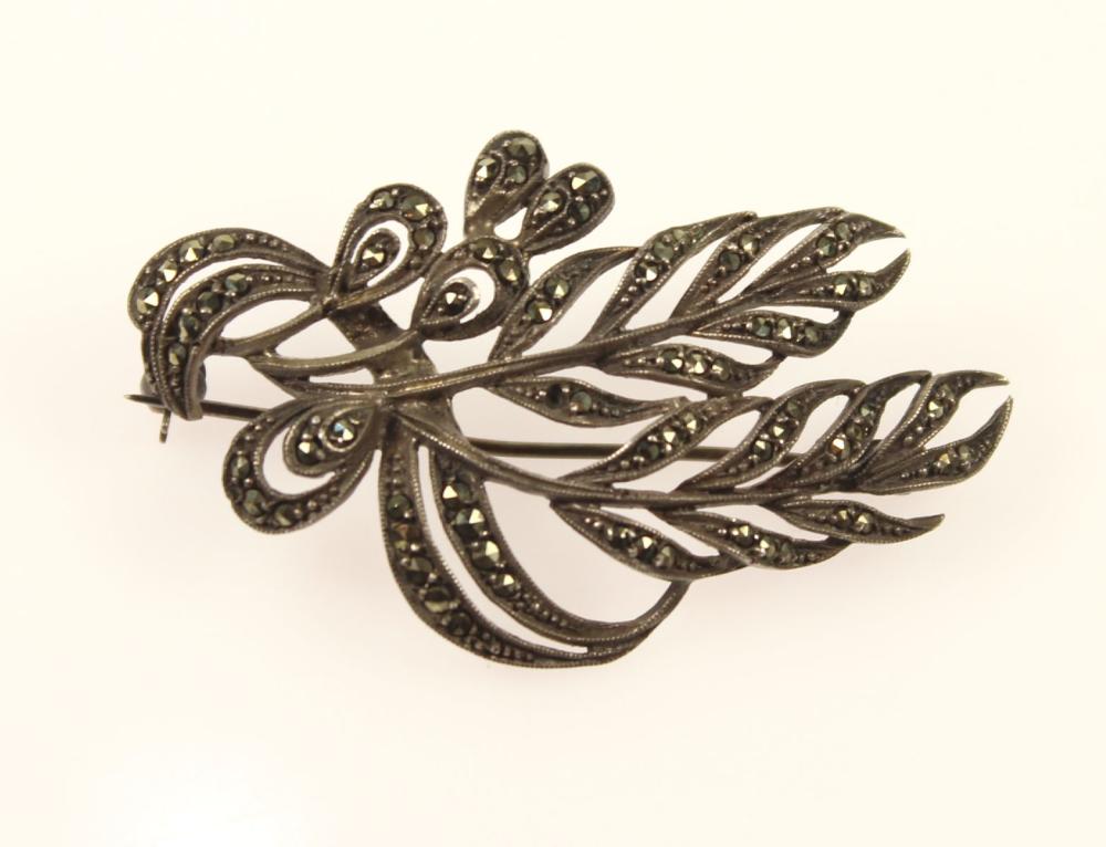 Vintage Marcasite Brooch in... image