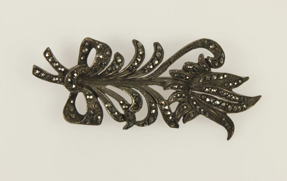 Vintage Marcasite Brooch in... image