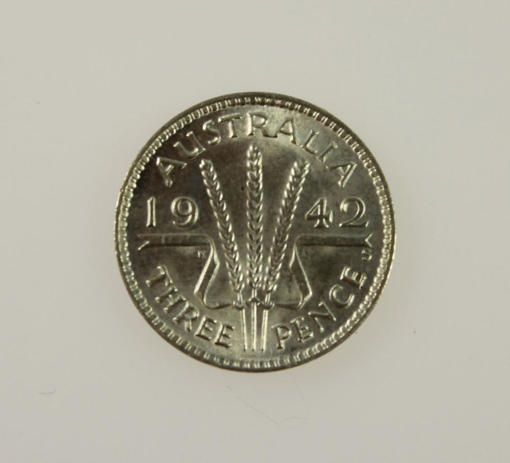 Australia 1942 S Threepence... image