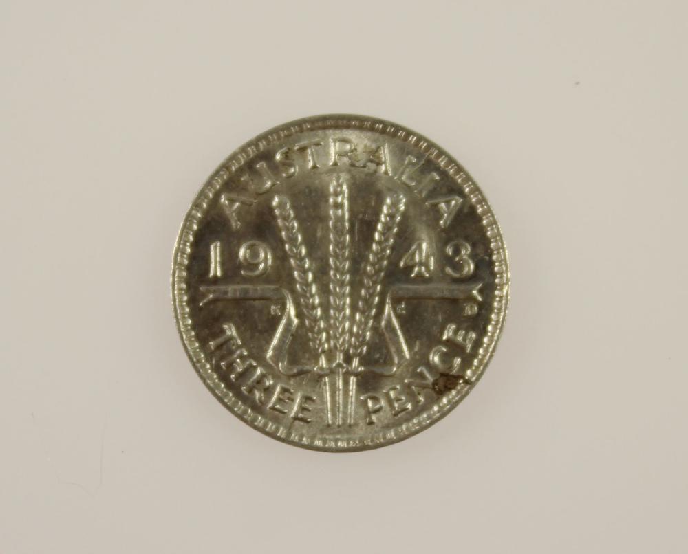 Australia 1943 D Threepence... image