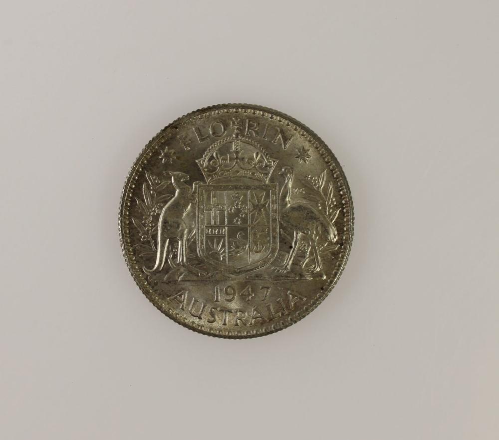 Australia 1947 Florin, Choi... image