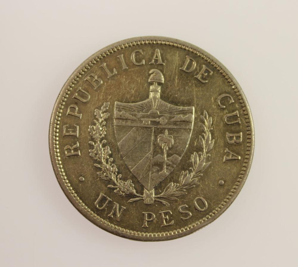 Cuba 1915 Silver (900) Peso... image