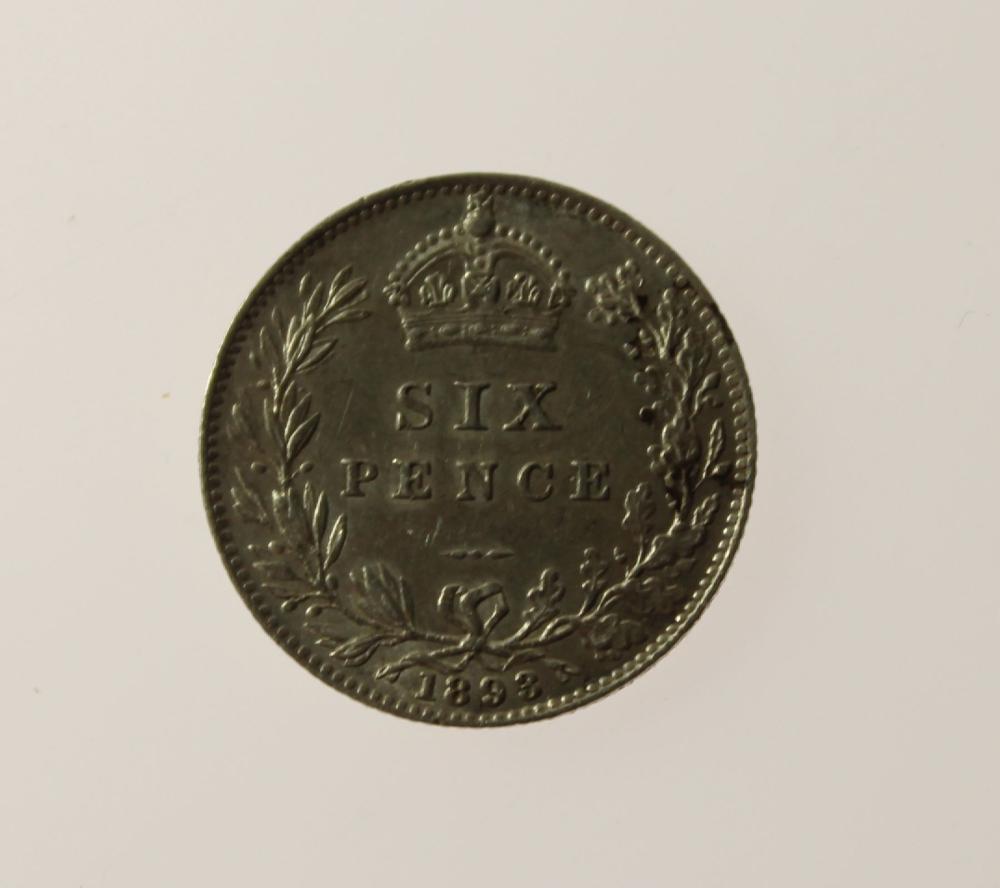 Great Britain 1893 Sixpence... image