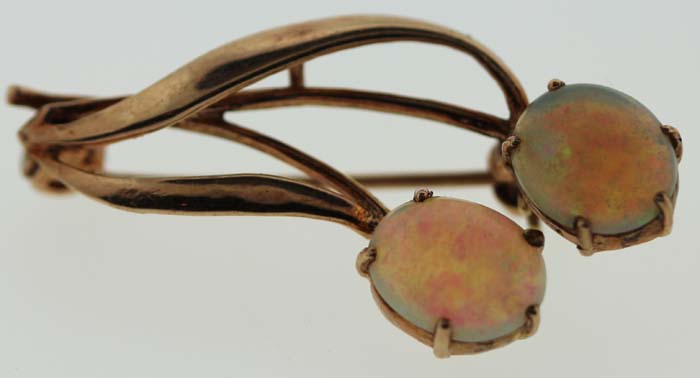 Vintage Solid Opal Brooch i... image