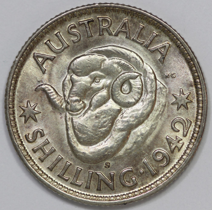 Australia 1942 S Shilling, ... image