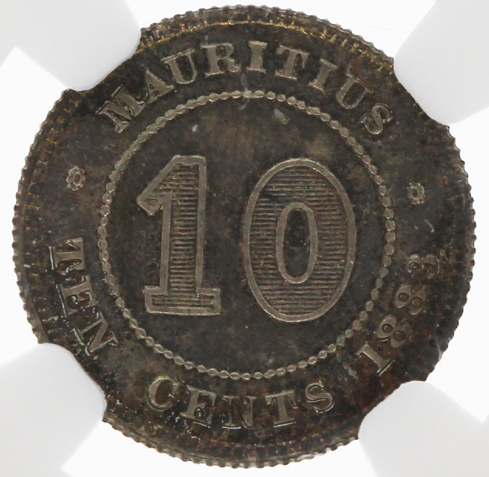 Mauritius 1883 Proof 10 Cen... image