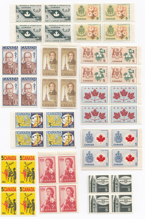 Canada 1960s Blocks of 4 al... image