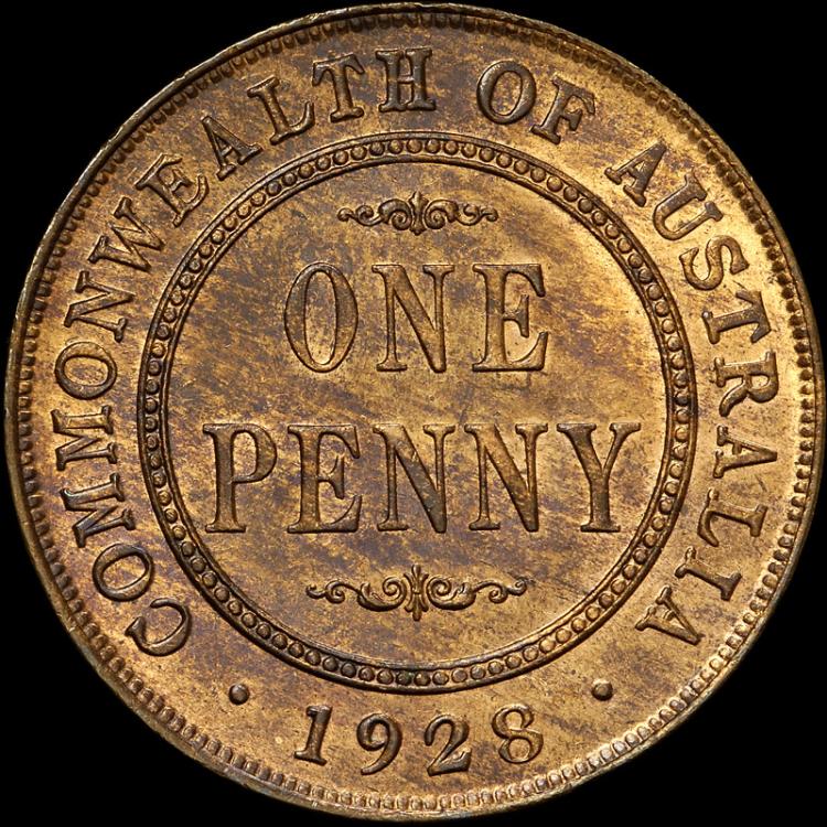 Australia 1928 Penny NGC MS... image