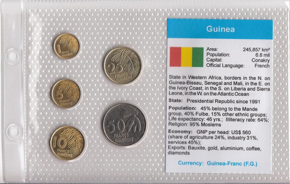 Guinea. Coin Type Set, Unci... image