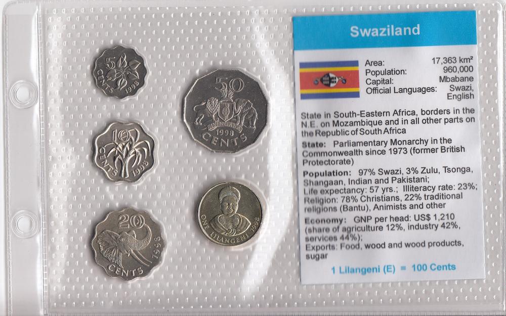 Swaziland. Coin Type Set, U... image