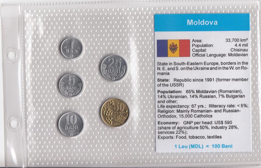 Moldova. Coin Type Set, Unc... image