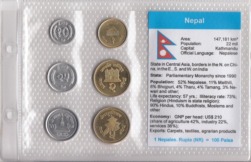 Nepal. Coin Type Set, Uncir... image