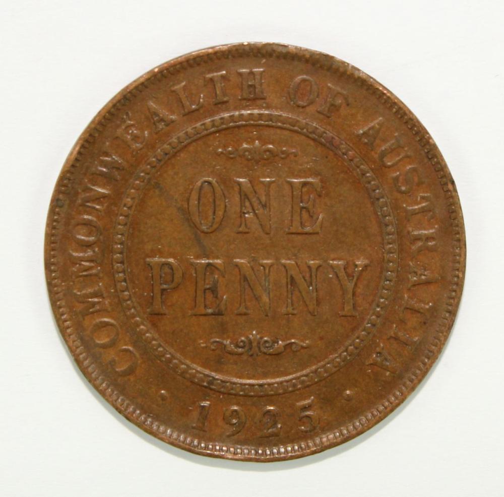 Australia 1925 Penny, about... image