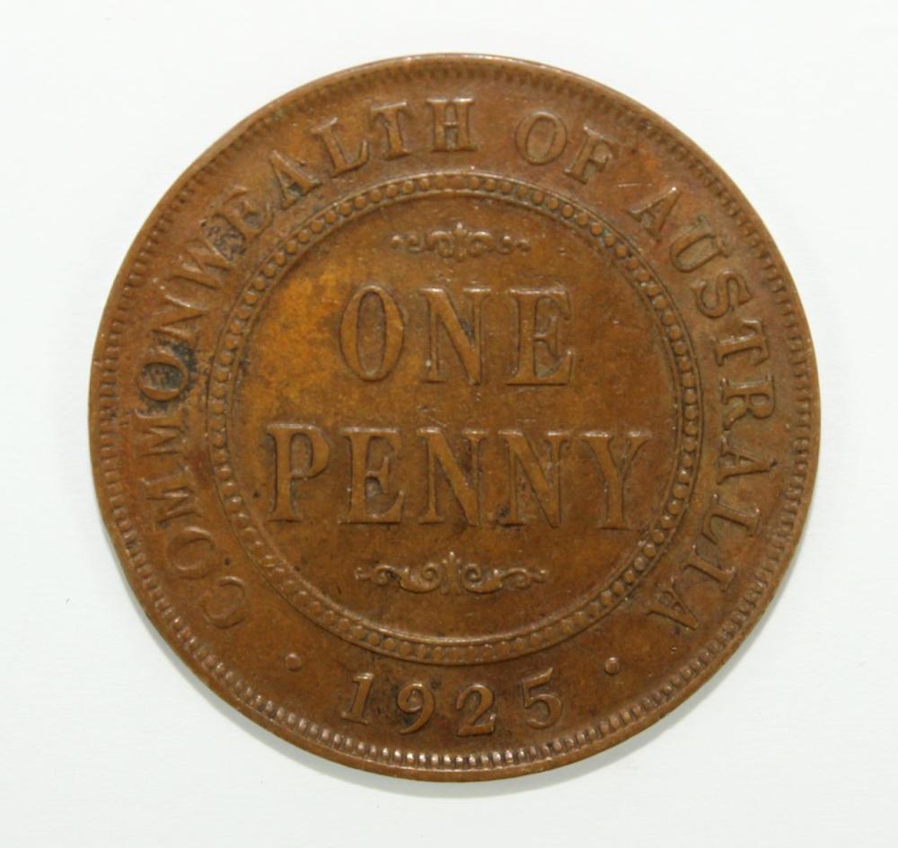 Australia 1925 Penny, about... image