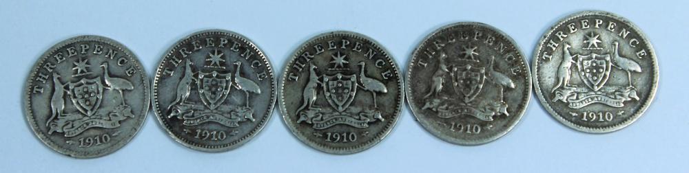 Australia 1910 Threepences,... image