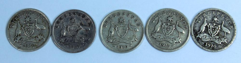 Australia 1910 Threepences,... image