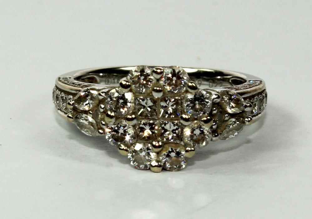 Diamond Cluster Ring in 18c... image