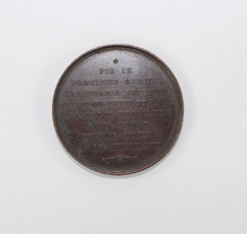 Papal States 1867 Bronze Me... image