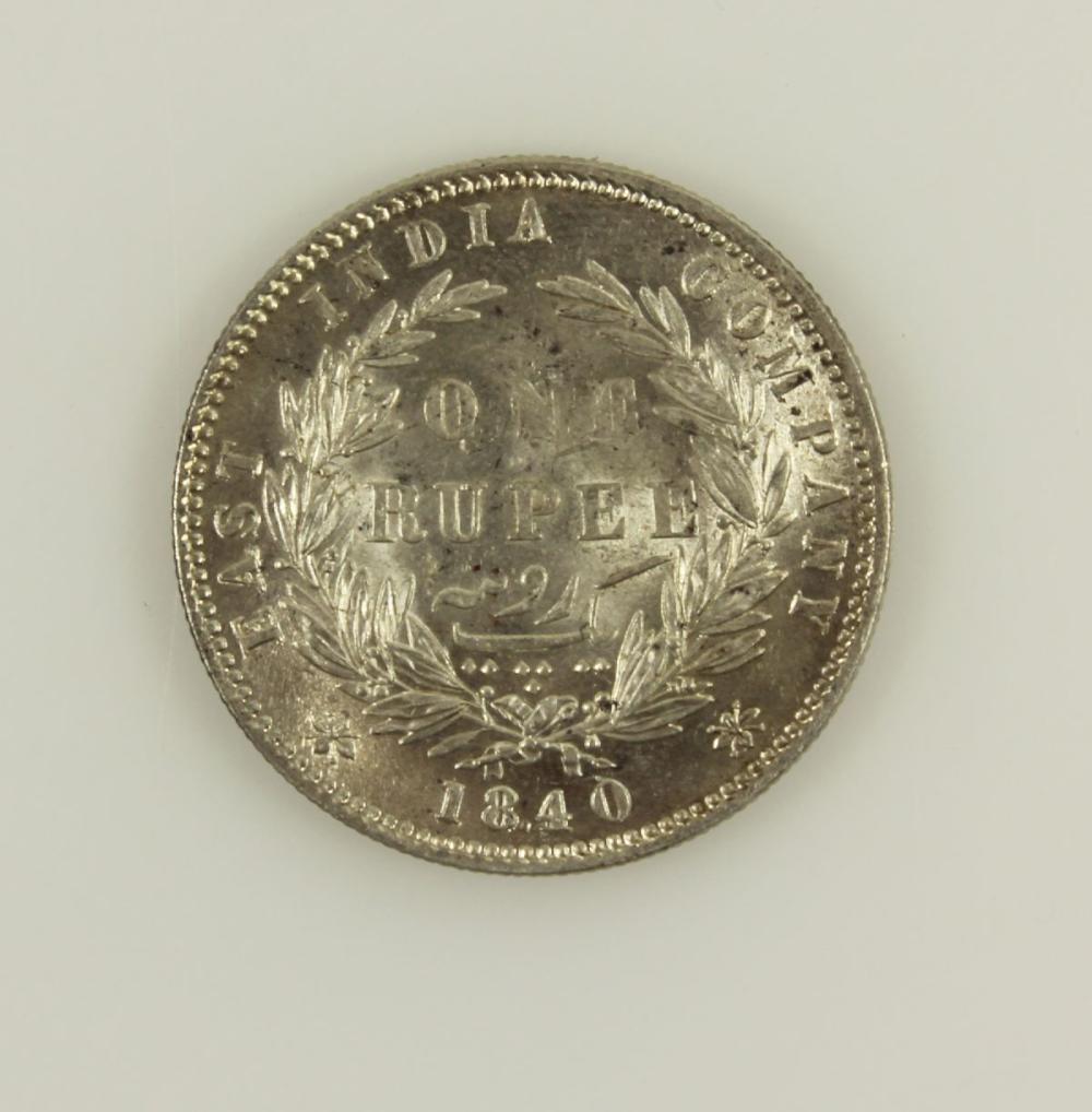 India 1840 (B) Silver (917)... image