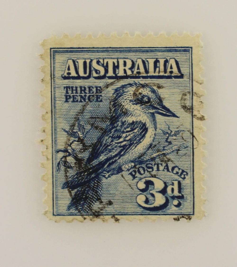 Australia 1928 3d Blue Kook... image