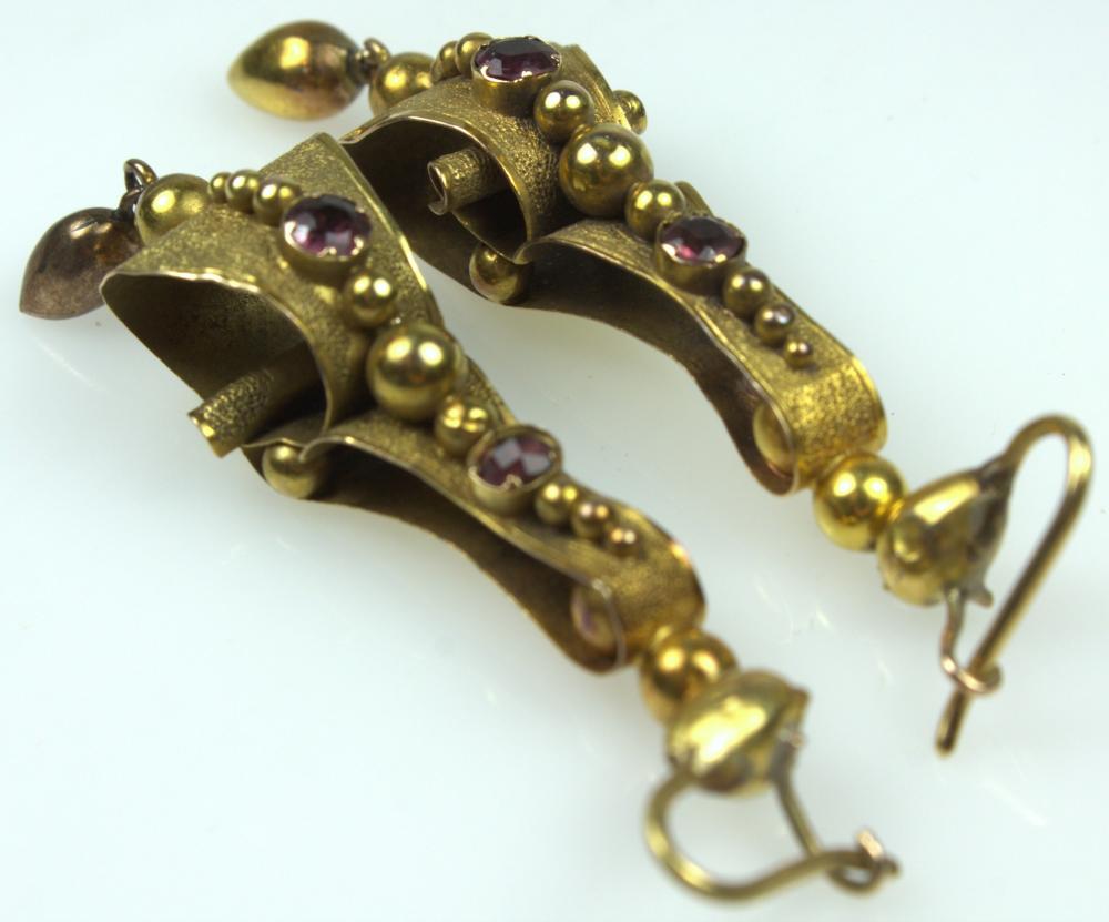 Antique Drop Earrings in 18... image