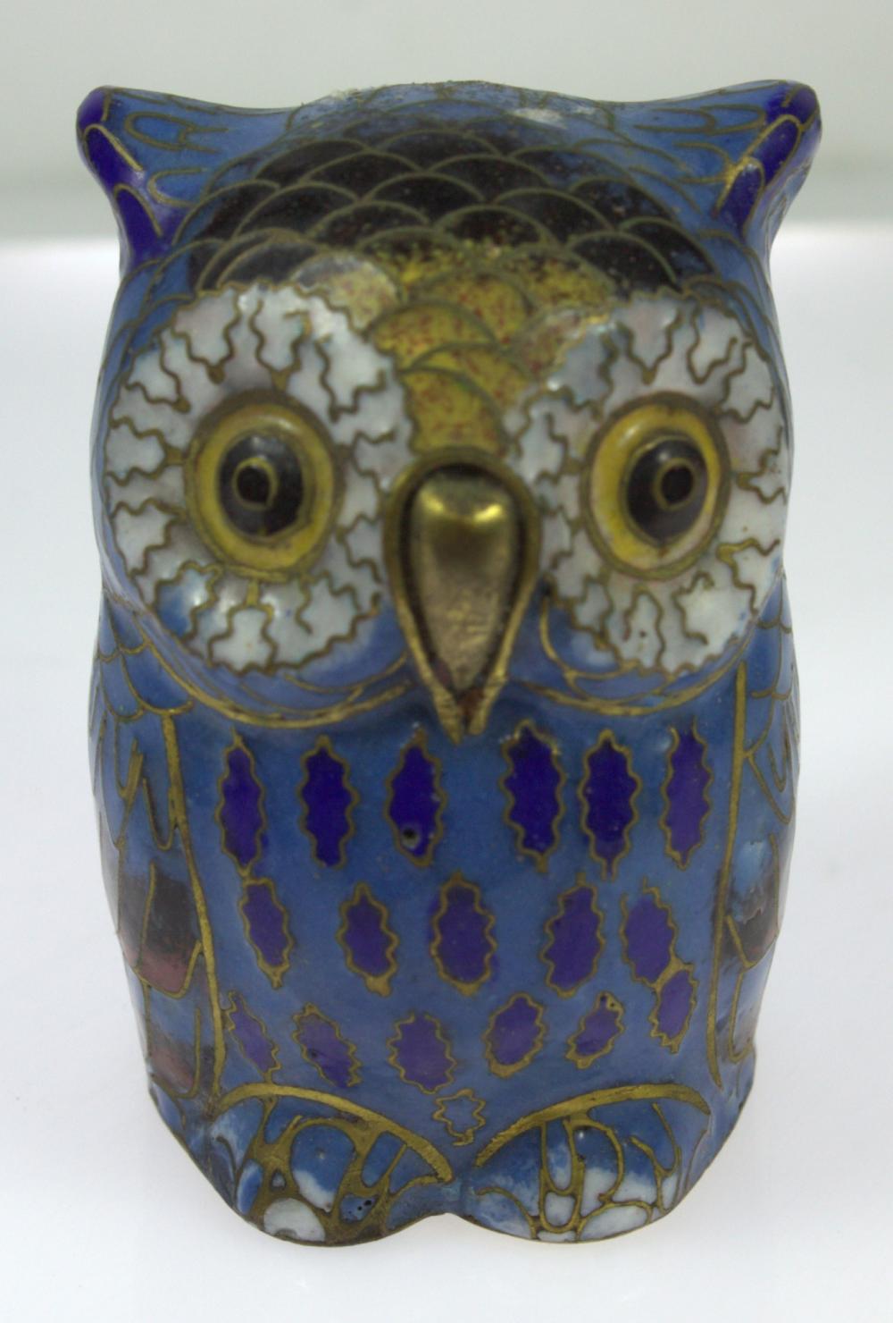 Chinese Cloisonne Owl image