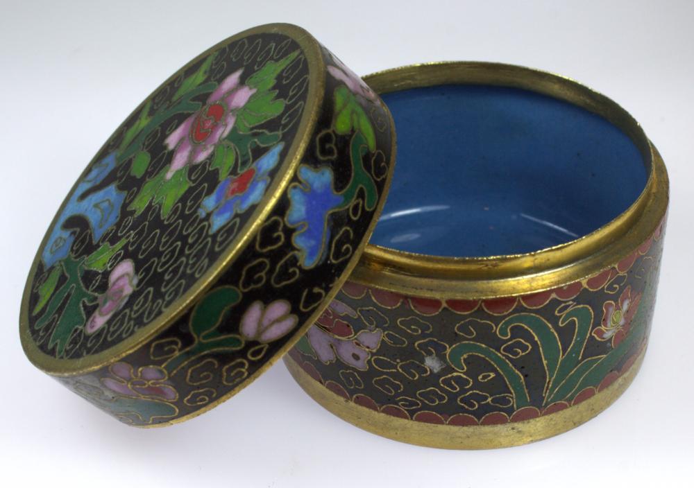 Chinese Cloisonne Cylinder ... image