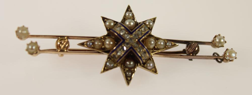 Victorian Bar Brooch in Sta... image